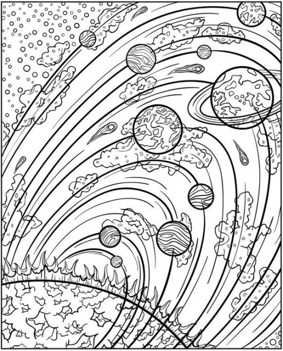 Раскраска гигант «Солнечная система»