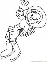 Космос, мальчик в скафандре, космонавт Распечатать раскраски для мальчиков