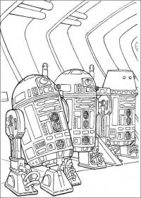 Роботы на космическом корабле Раскраски для мальчиков бесплатно
