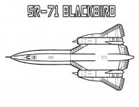 Самолет черная птица ср-71 Раскраски для мальчиков бесплатно