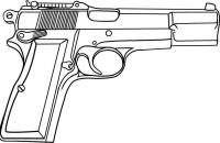 Пистолет, огнестрельное оружие Раскраски для мальчиков