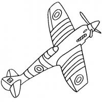 Самолет с пропеллером Раскраски для мальчиков бесплатно