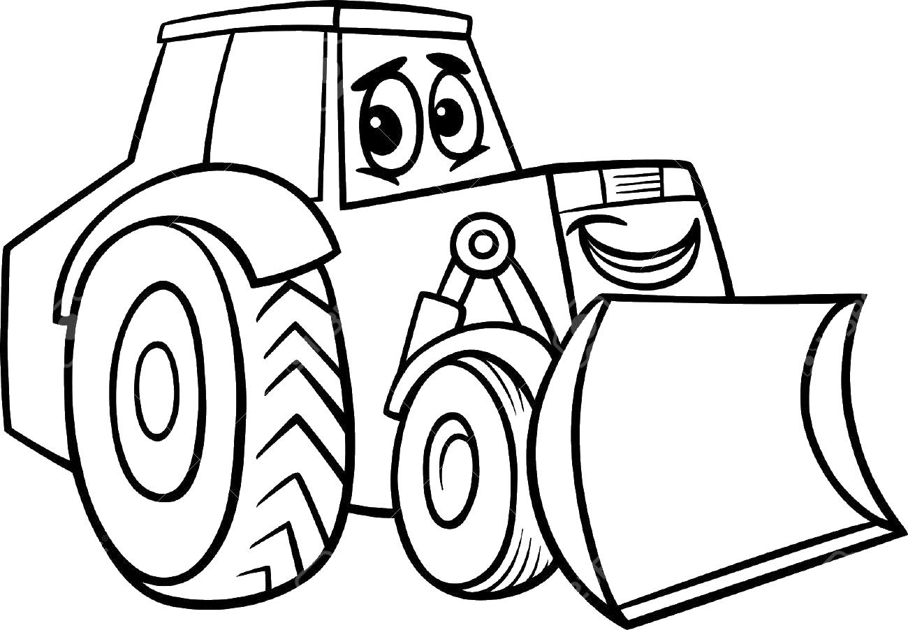 Раскраска для детей года игрушечный трактор для мальчиков распечатать