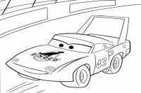 Машина с эмблемой динозавр, мультфильм тачки Раскраски для мальчиков бесплатно