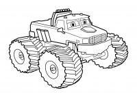 Машинка бигфут из мультфильма тачки Раскраски для мальчиков бесплатно