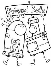 Друзья роботы Раскраски для мальчиков бесплатно