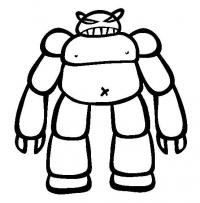 Злой робот Раскраски для детей мальчиков