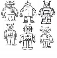 Разные роботы Раскраски для детей мальчиков