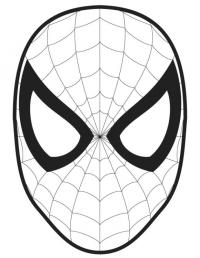 Человек паук маска Раскраски для мальчиков