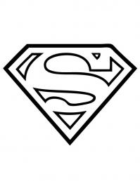 Эмблема супермена Раскраски для мальчиков
