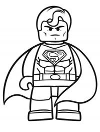 Лего супермен Раскраски для мальчиков