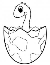Динозавр в яйце Раскраски для мальчиков