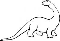Динозавр с длинной шеей Раскраски для мальчиков