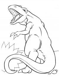 Динозавр рычит Раскраски для мальчиков
