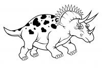 Динозавр с рогами Раскраски для мальчиков