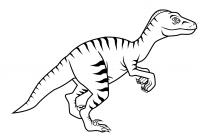 Динозавр в полоску Раскраски для мальчиков