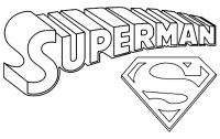Супермен, эмблема Раскраски для мальчиков