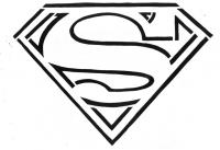 Супермен эмблема Раскраски для мальчиков