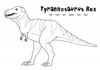 Тираннозавр рекс Раскраски для мальчиков