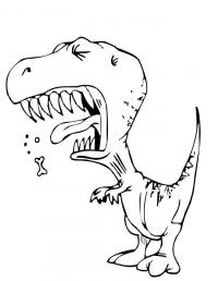 Динозавр рыдает Раскраски для мальчиков бесплатно