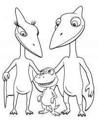 Поезд динозавров Раскраски для детей мальчиков