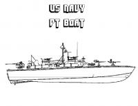 Корабль военного флота Раскраски для мальчиков