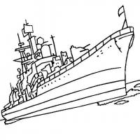 Корабль с флагом на карме Раскраски для мальчиков