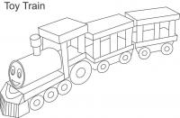 Деревянный игрушечный поезд Распечатать раскраски для мальчиков