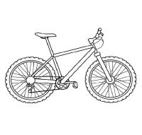 Горный велосипед Раскраски для детей мальчиков