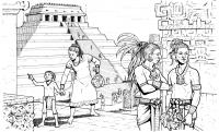 Древний мир, народ майя Раскраски для мальчиков