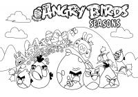 Сезон angry birds злые птички Раскраски для детей мальчиков