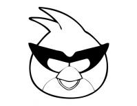 Angry birds злые птички, птичка в маске Раскраски для детей мальчиков