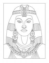 Древний мир, египтянка Раскраски для мальчиков бесплатно