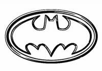 Бэтмен эмблема Раскраски для детей мальчиков